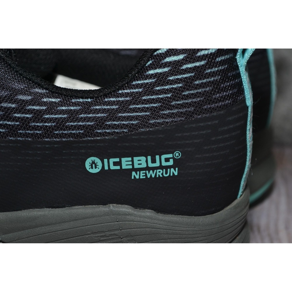 Icebug NewRun W BUGrip GTX Shoes‎ Womens Size 10.5 Black Gore-Tex Spikes Running - Picture 8 of 16